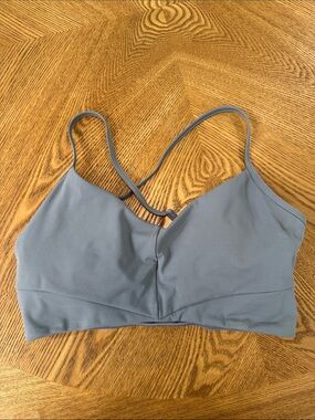 Vuori Seamless Strappy Bralette - Dusty Blue